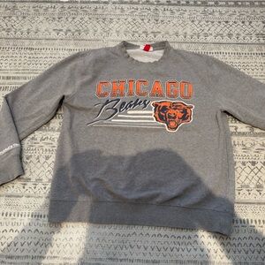 Mitchell & Ness Chicago Bears Gray Crewneck Sweater